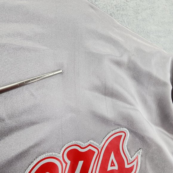 VTG Los Angeles Clippers Jacket Mens Large Silver Red NBA Court Warm Up Adidas - Picture 15 of 16